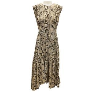 FRAME BUTTER MULTI GATHERED SEAM DRESS